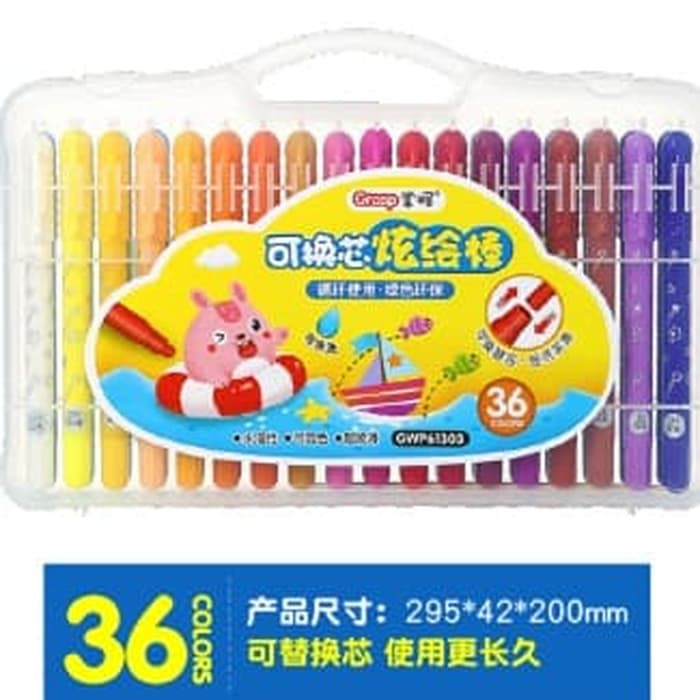 

Crayon Grasp Original Kode 613-36 Warna Bisa Refill