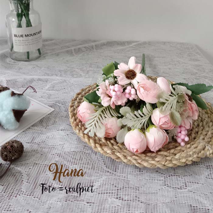 Bunga plastik./bunga aster palsu/bunga dekorasi hantaran-1