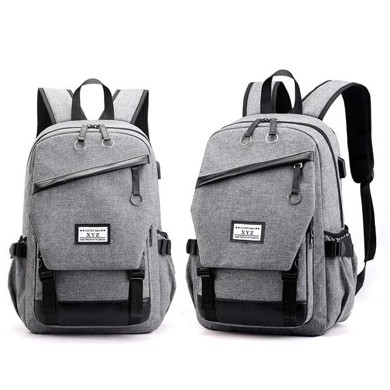 Tas Ransel Pria Tas Ransel Sekolah Backpack Multifungsi Motif Denim Tas  Ransel Laptop