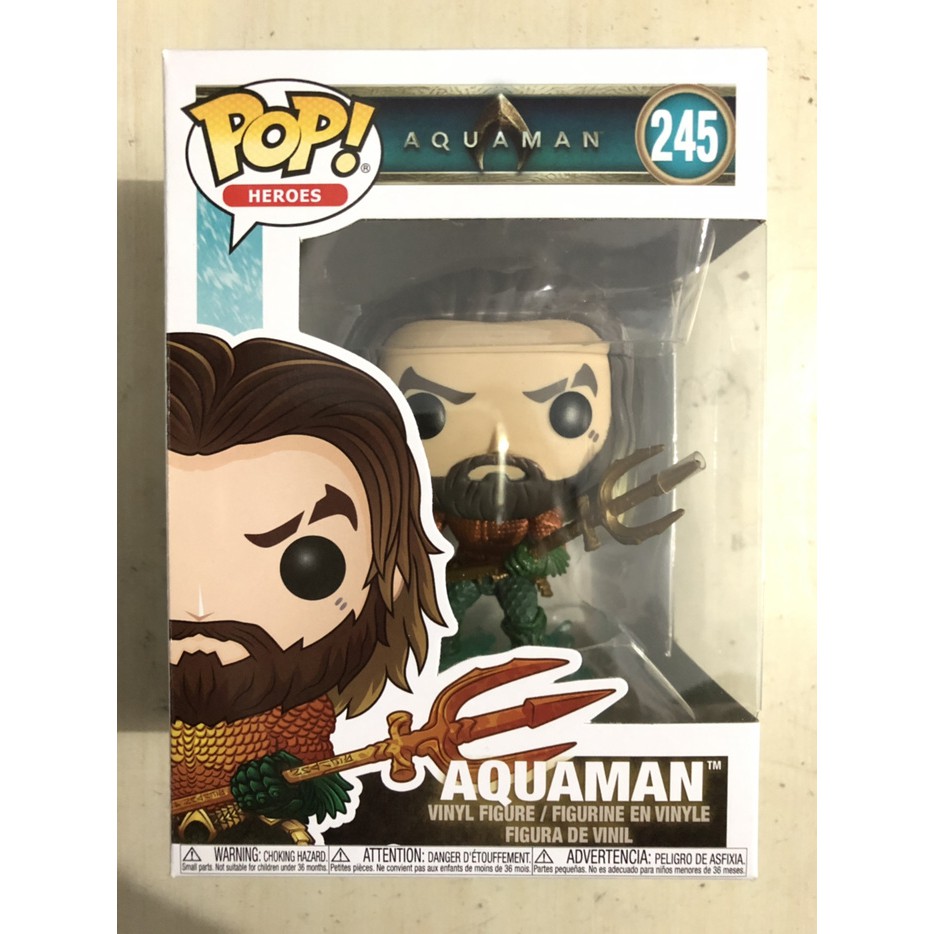 Funko POP Heroes: AQUAMAN - Aquaman in Hero Suit with Atlans Trident