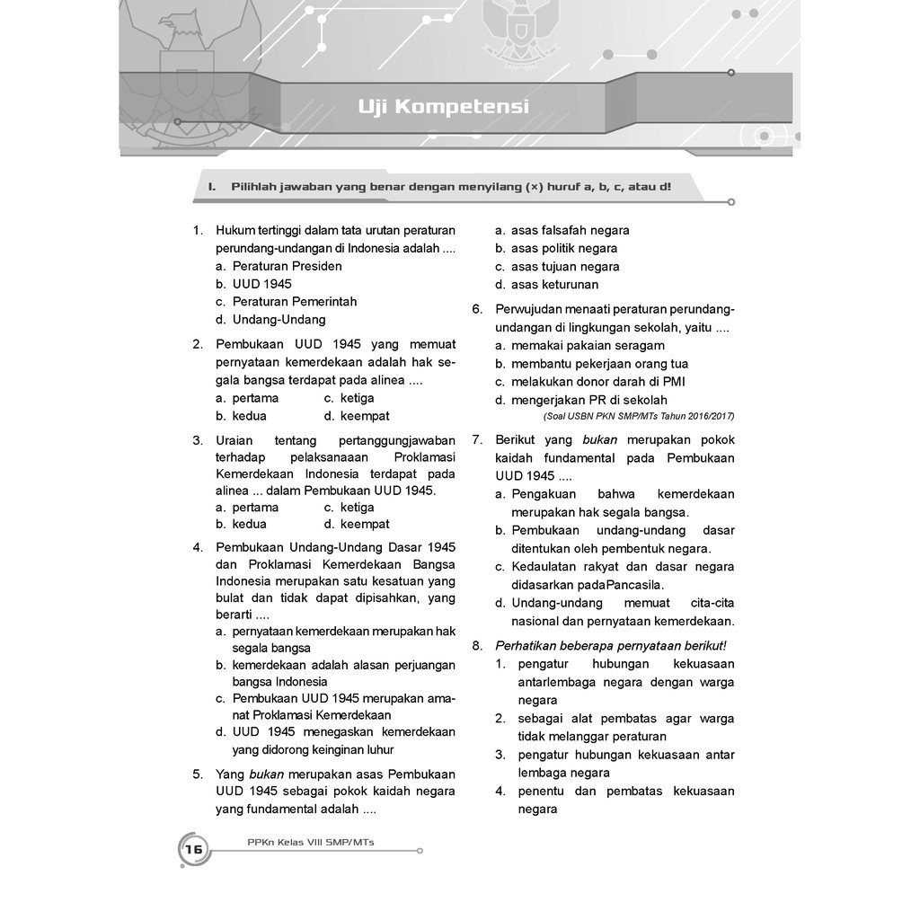 47+ Soal Pkn Kelas 10 Semester 2 Beserta Jawabannya Kurikulum 2013 Revisi 2016 Background
Contoh File
Words
Soal Pkn Kelas 10 Semester 2 Beserta Jawabannya Kurikulum 2013 Revisi 2016
