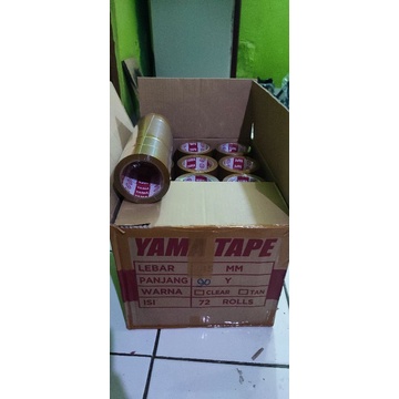 Lakban Coklat Yama Tape Solasi Isolasi selotip 45mm 90 yeard