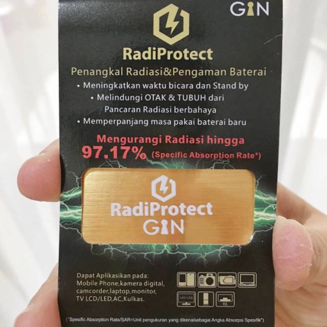 

GIN Radiprotect Sticker Anti Penangkal Radiasi Pengaman Baterai Radi Protect Stiker Label Gadget HP