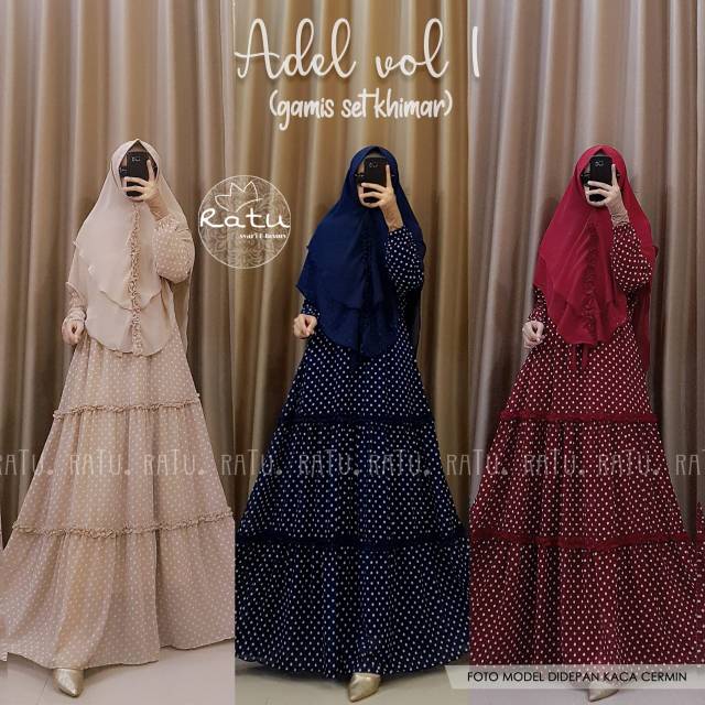 ADEL RATU / PAKAIAN WANITA / GAMIS RATU / SYARI MURAH