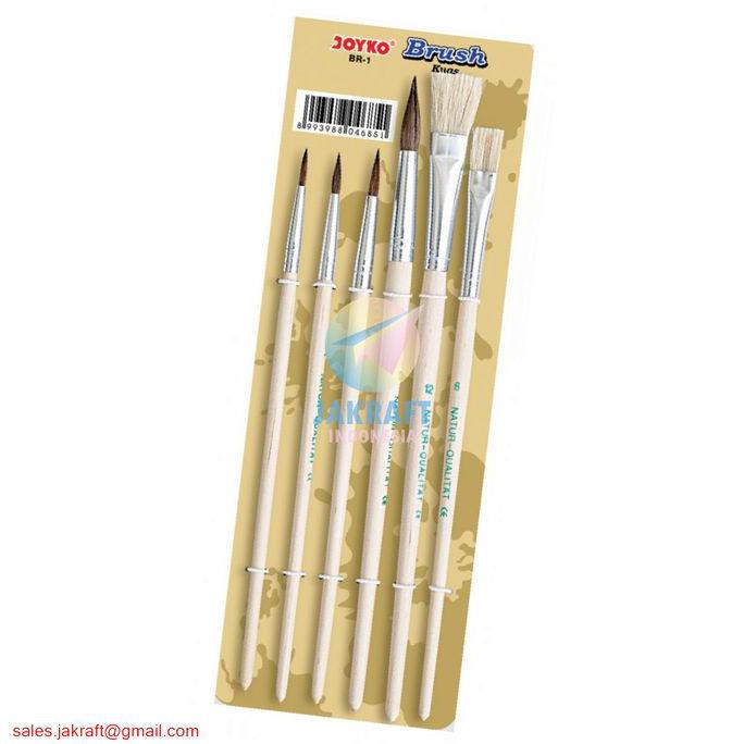 

Kuas Lukis Cat Air Set JOYKO BR-1 isi 6 (No. 2, 4, 6, 8, 10 dan 12)