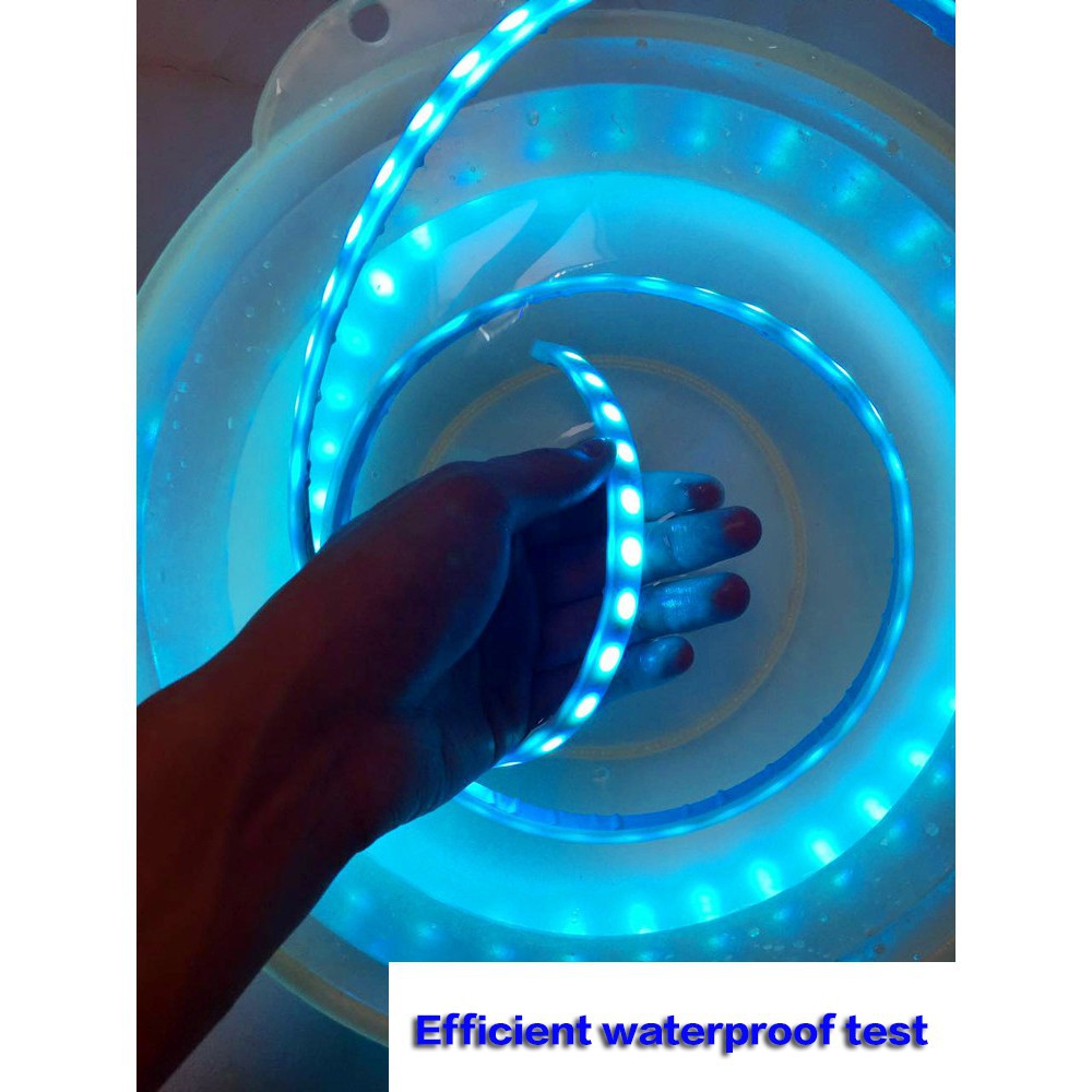 stock】smile light LED Strip Trunk Tail Brake Turn Signal LAMP Flow Type Ice Blue