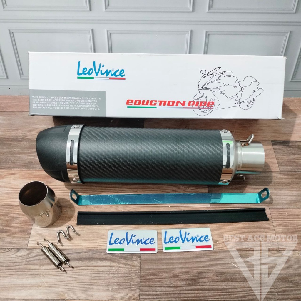 SILINCER KNALPOT LEOVINCE GP CORSA CARBON SELENCER KNALPOT LEOVINCE CARBON R15 R25 MT15 CBR 150R CBR