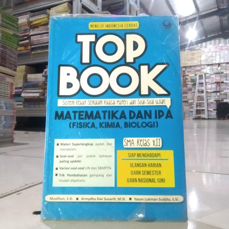 TOP BOOK MATEMATIKA IPA (FISIKA, KIMIA, BIOLOGI) SMA Kelas 10 11 12 - Original Murah-Kelas 12 / XII