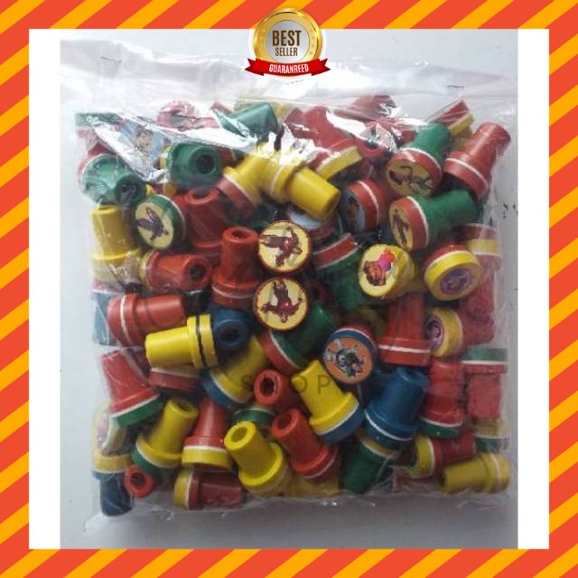 

Zyd Mainan Stempel Karakter 100pcs/ Mainan Edukasi Cap Berbagai Gambar Lucu / Stamp