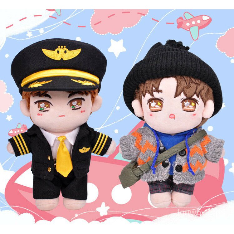 The Untamed Wang Yibo Xiao Zhan Star 20cm Doll Clothing Toy Clothes Cute Stuffed Plush Limit hot lov