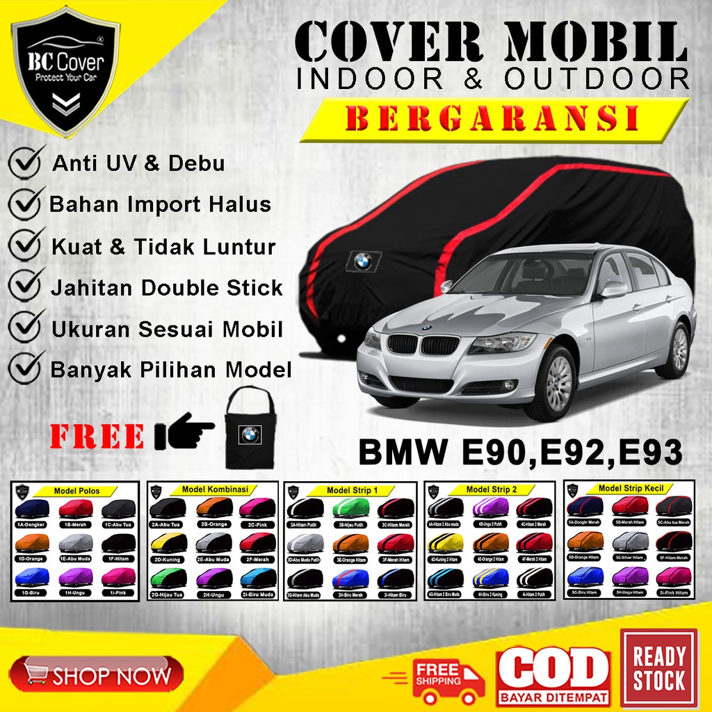 Cover Mobil BMW E90 E92 E93, Sarung Mobil Sedan BMW E90 , Selimut Jas Tutup Pelindung Outdoor