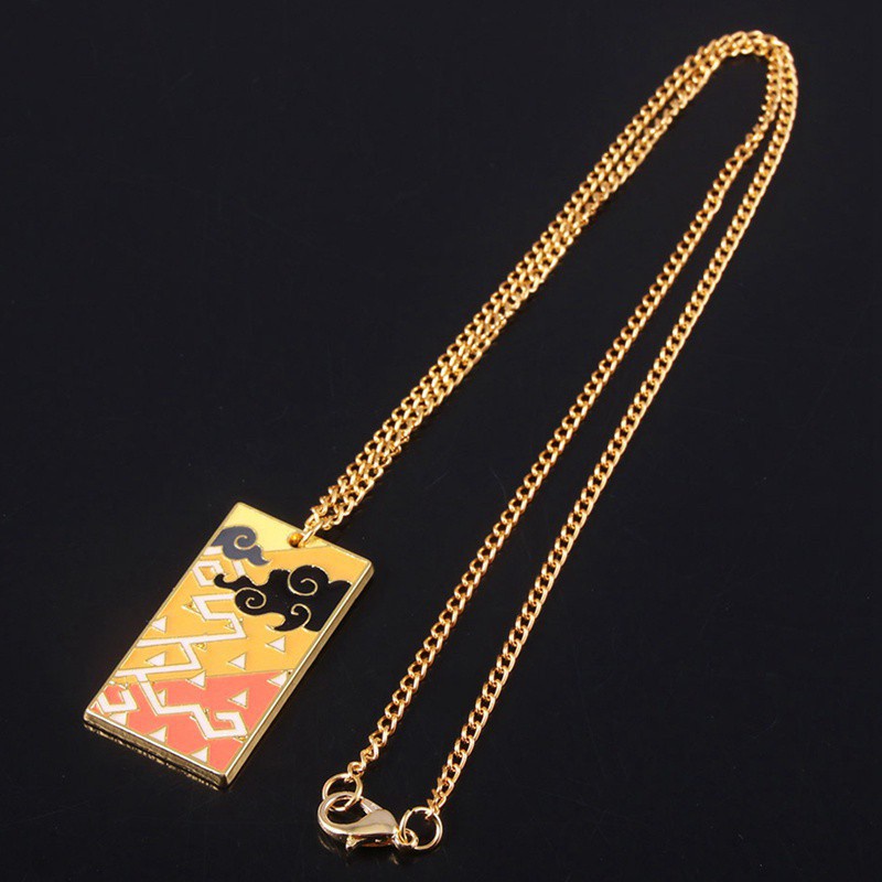 Fancyqube Anime Demon Slayer Necklace Kimetsu No Yaiba Cosplay Pendant Necklace Fashion Cartoon Chain Choker Accessories Gifts|Pendant Necklaces