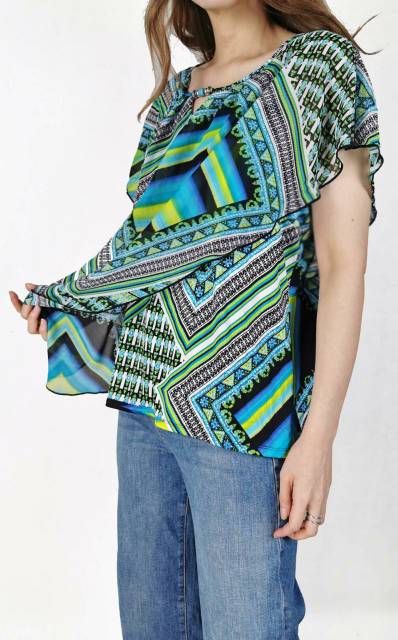 Studio work multicolor batwing blouse