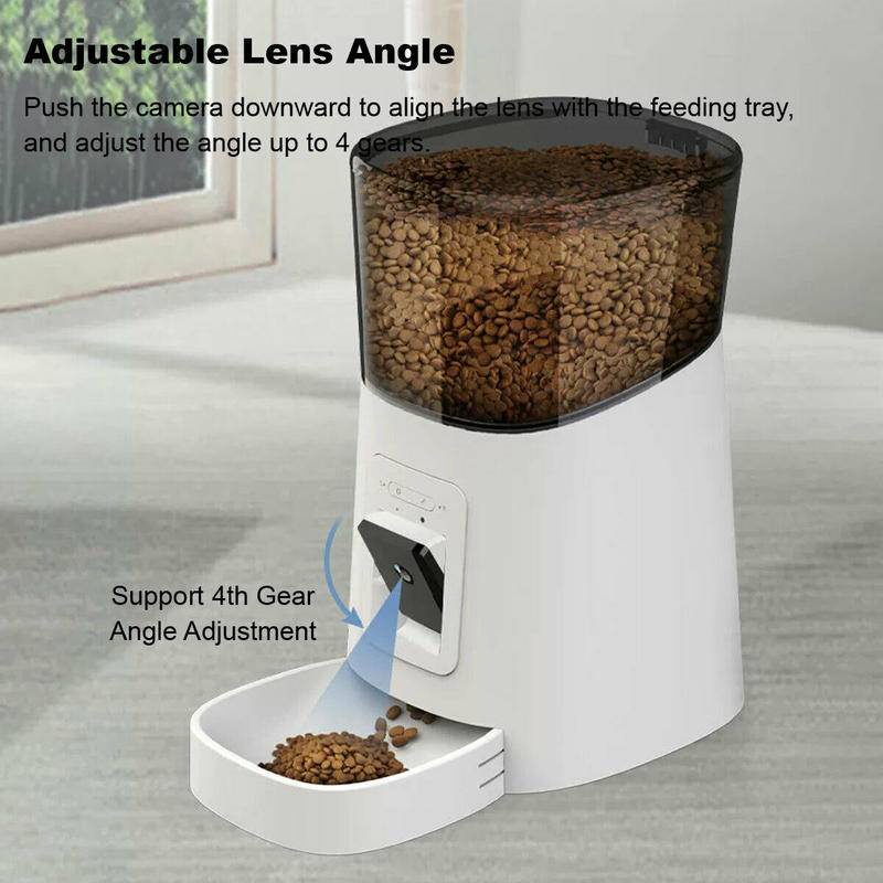 6L WIFI 1080P Smart Pet Feeder Gratis CCTV Android+IOS WIFI Kontrol Otomatis Dispenser Makanan Smart Wi-Fi Pet Feeder