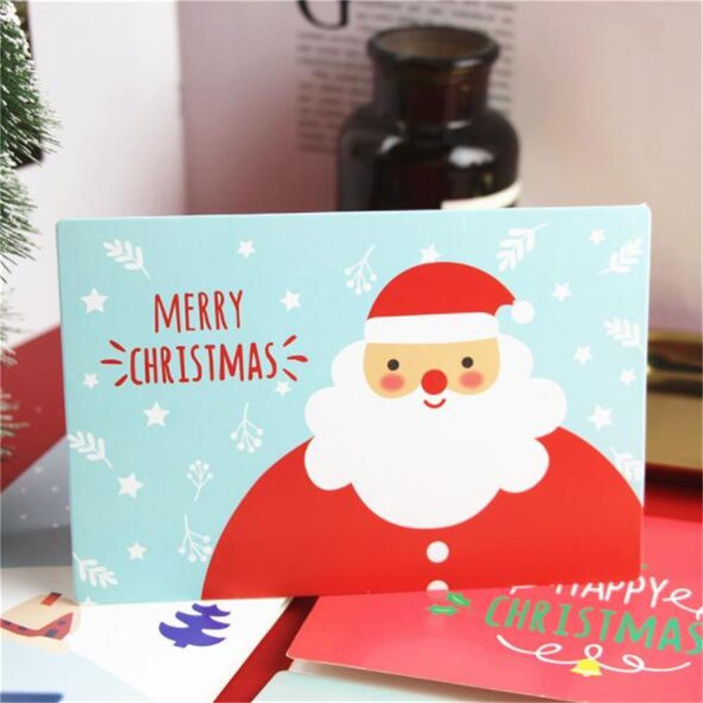 Solighter Kartu Ucapan Hadiah Anniversary Mini Postcard Merry Christmas Xmas Party Decor Postcard