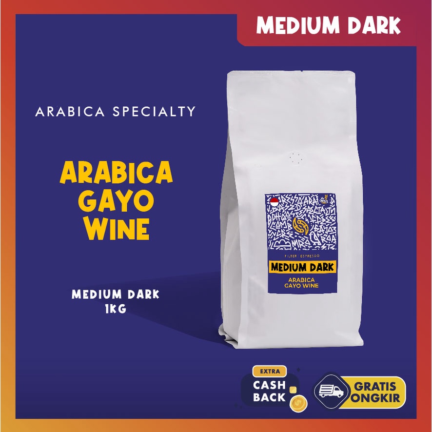 

Kopi Arabika DARK ROAST GAYO WINE | Kopi Aceh gayo single origin 1kg