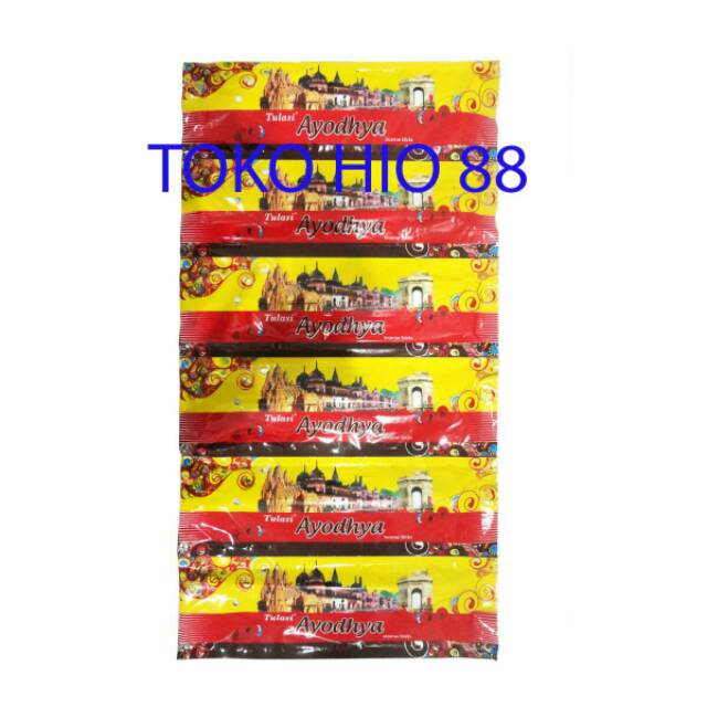 Hio / Dupa Wangi Aromaterapi Pouch Merk Tulasi India Incense Sticks Aromaterahpy  ( Isi 35 Batang )