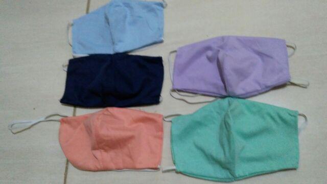Masker Kain Anneclaire 2 Lapis Bisa Dicuci Dan Diisi Tissue
