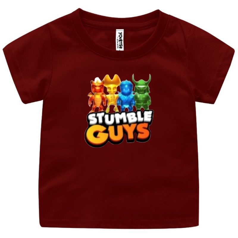 Baju Kaos Atasan  Anak/Remaja Stumble Guys 1-12 Tahun/Remaja