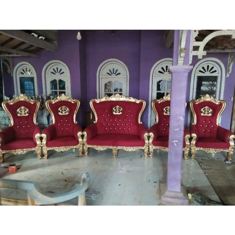 kursi pelaminan syahrini/sofa syahrini ukir mewah/sofa akad syahrini terbaru/sofa jati jepara/sett k