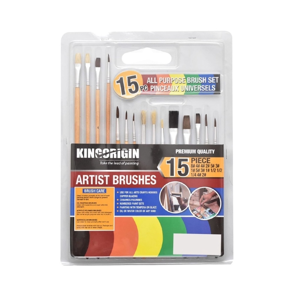 

Set Kuas Lukis Kingorigin Artist Brushes Isi 15 Bisa Untuk Cat Minyak Dan Air