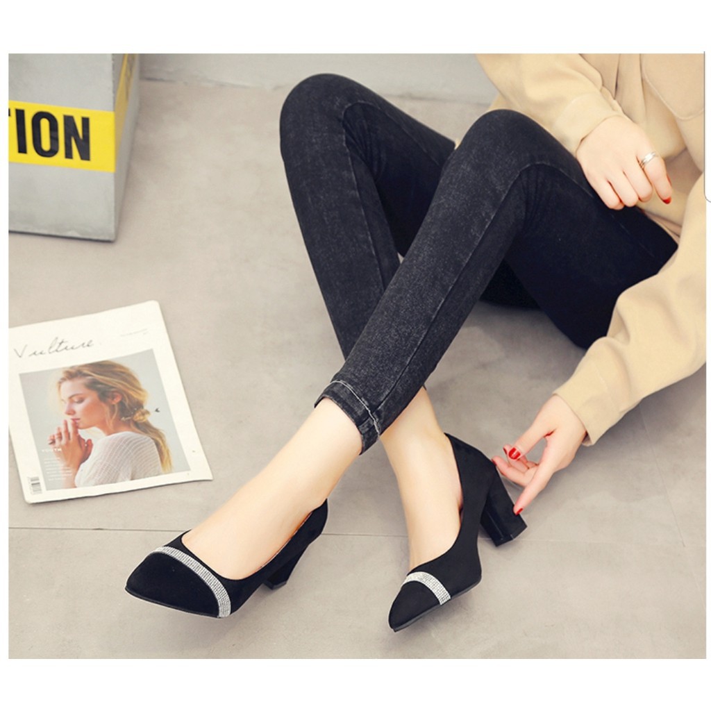 Sepatu Hak Tinggi Wanita Korea Fashion Pesta kondangan Elegan Trendy TM10 HAK TAHU