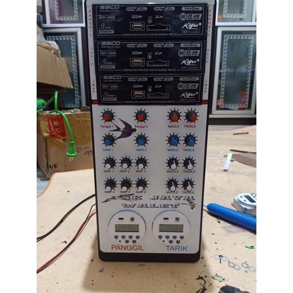 Ampli walet rakitan 10 chanel 3usb player kiya 2 timer By Sk Jaya Walet