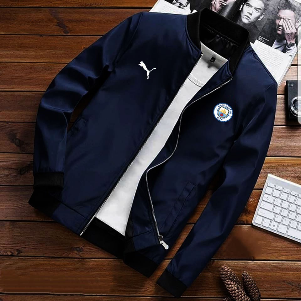 jaket bomber pria manchester city
