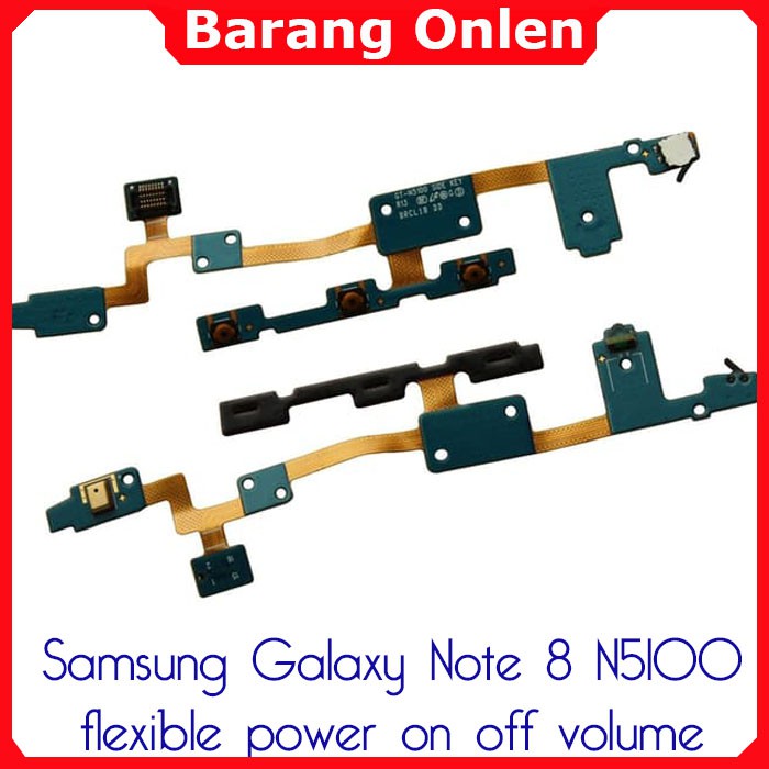 Samsung Galaxy Note 8 N5100 flexible switch tombol power on off volume