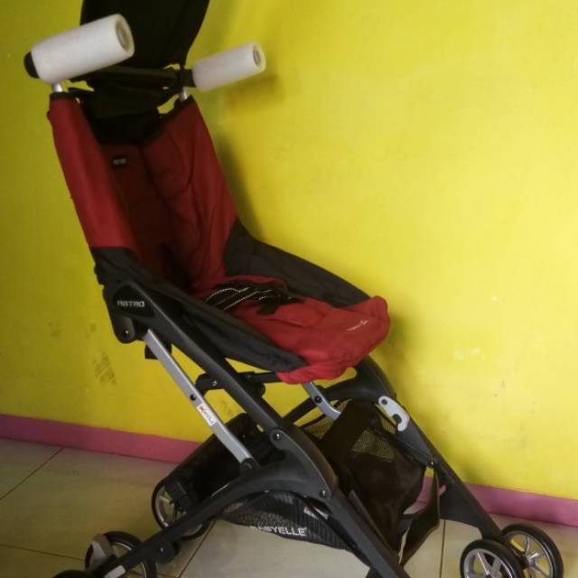 stroller baby elle astro red (preloved like new,super good condition)