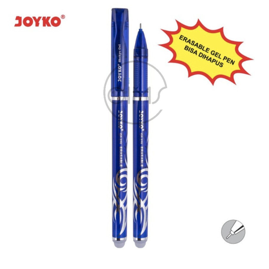 

Erasable Gel Pen Pulpen Bisa Dihapus Joyko GP-279 Blue Shokyo 0.5 mm