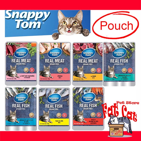 SNAPPY TOM  Makanan Basah POUCH 85gr  ADULT ALL VARIAN