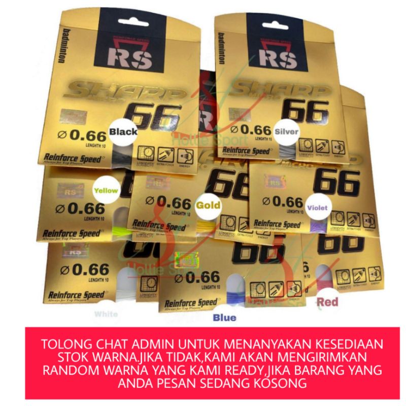 RS SHARP MICRO 66 senar raket badminton