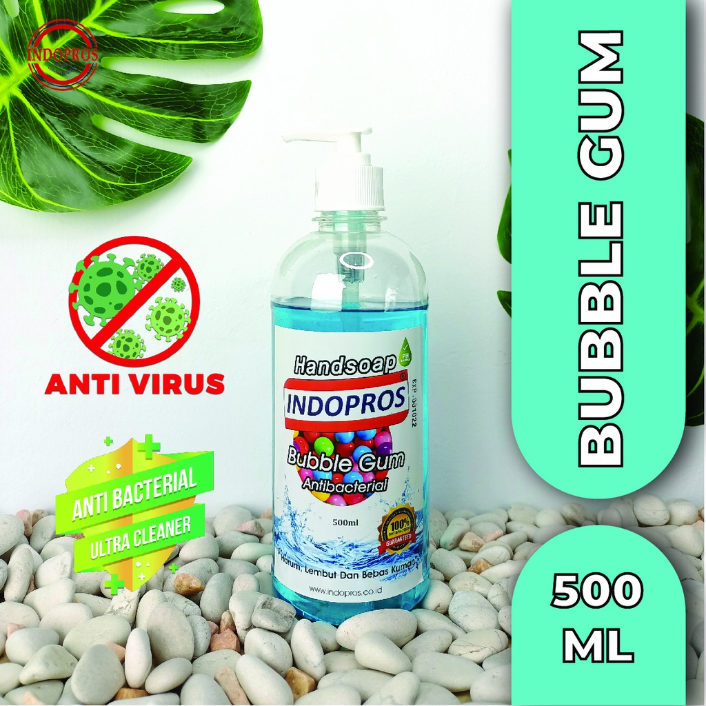 [INDOPROS] I-HANDSOAP - Sabun Cuci Tangan Anti Virus &amp; Anti Bakteri INDOPROS - 500ML - BUBBLE GUM