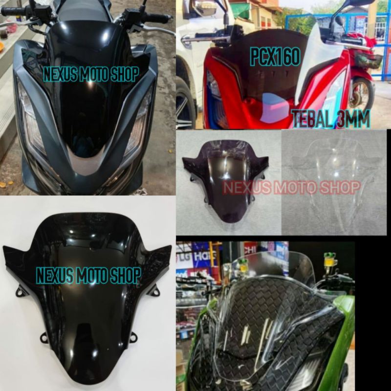 windshield pcx 160 windshield pcx new visor pcx160 mika visor pcx 160