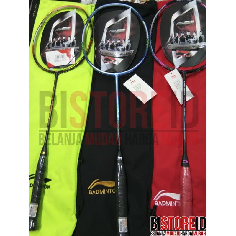 RAKET BADMINTON LINING TURBO CHARGING N9II TAS KAIN