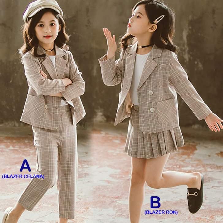 Setelan Blazer Teenager Anak Perempuan