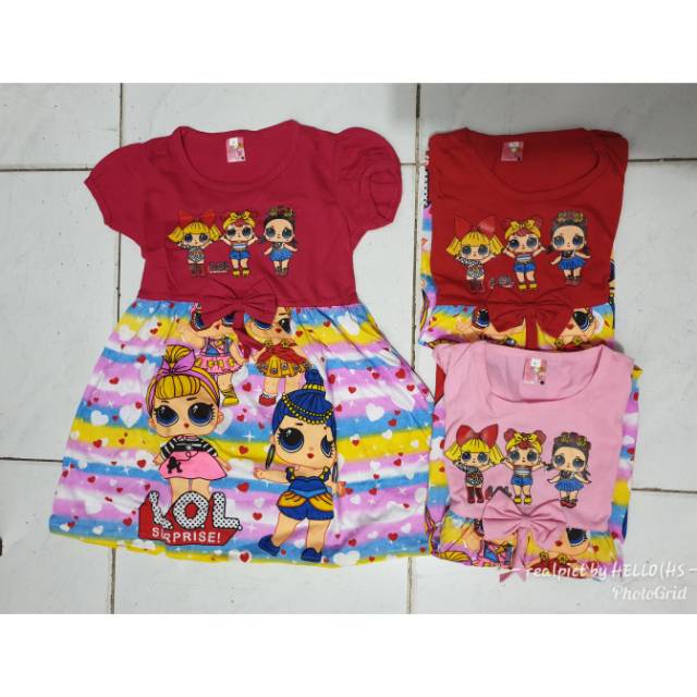 DASTER PITA LL RAINBOW NEW /DASTER ANAK/DRESS ANAK/DASTER SANTAI