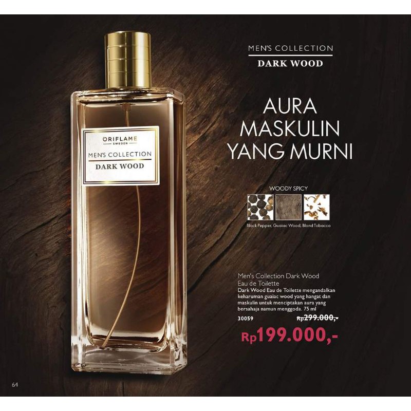 mens collection Dark Wood, citrus, parfum murah