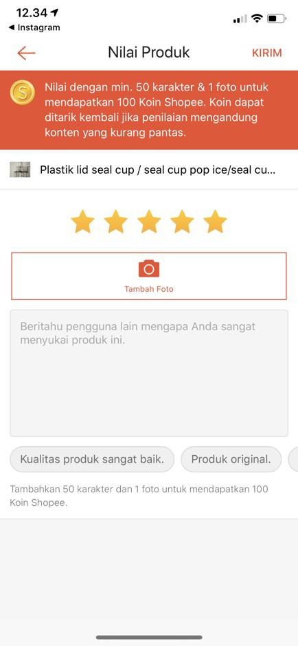 Plastik Lid Seal Cup / Seal Cup Pop Ice/seal Cup Polos Amigo