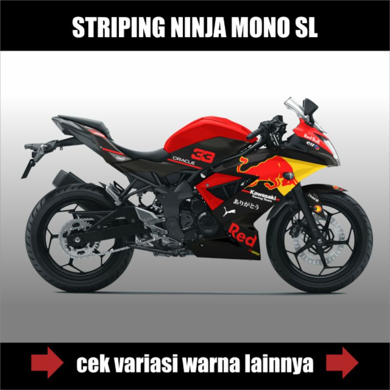 STRIPING NINJA 250 MONO SL / STIKER LIST BODY NINJA 250 MONO SL READBULL