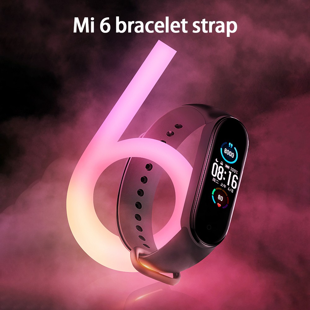 Strap Mi Band 6 5 Tali MiBand 6 5 Tali Jam Xiaomi Band 5 Pengganti Rubber