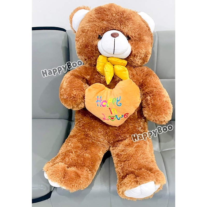 boneka beruang bear love super jumbo 1 meter lebih boneka teddy bear jumbo bulu lembut beju