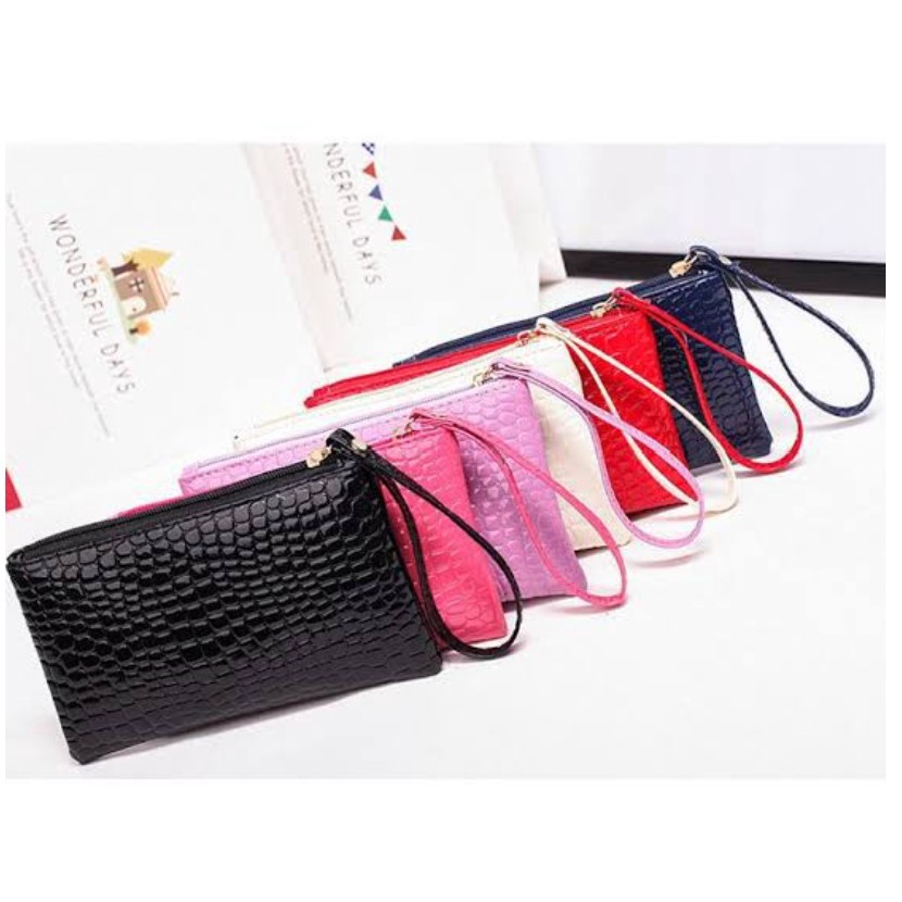 PA Dompet / Pocket Wanita Hp Koin Serbaguna Polos Model Bintik Impor Murah / TF056