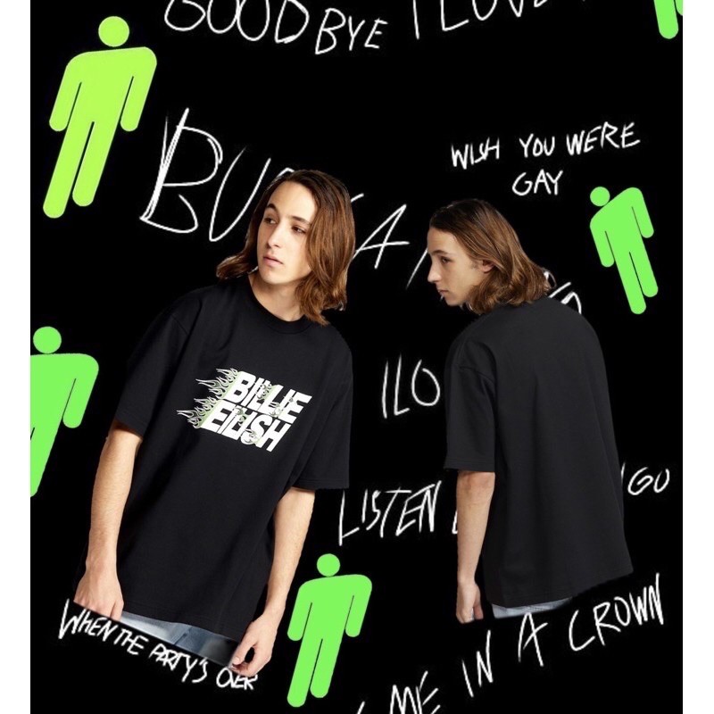 KAOS BILLIE EILISH X TAKASHI MURAKAMI ORIGINAL 100%