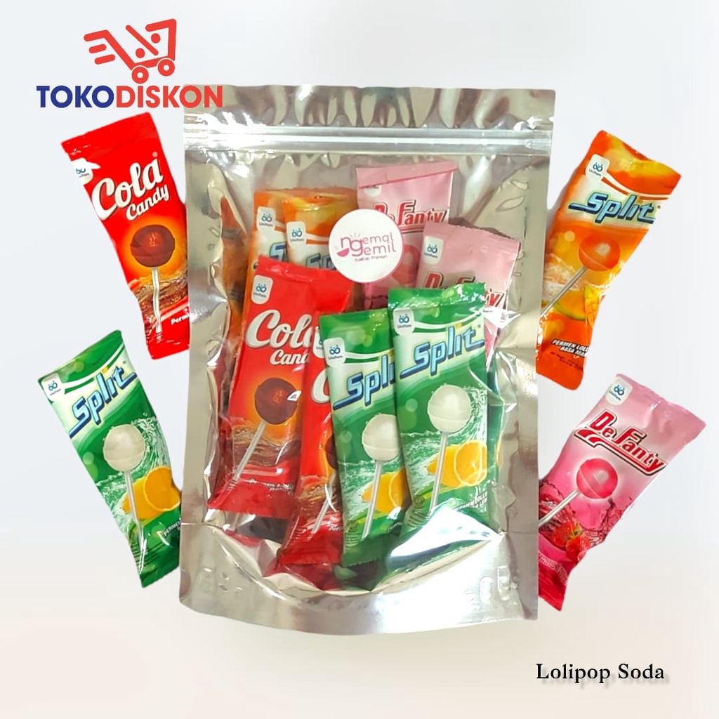

Permen Lolipop Rasa Minuman Soda // Premium