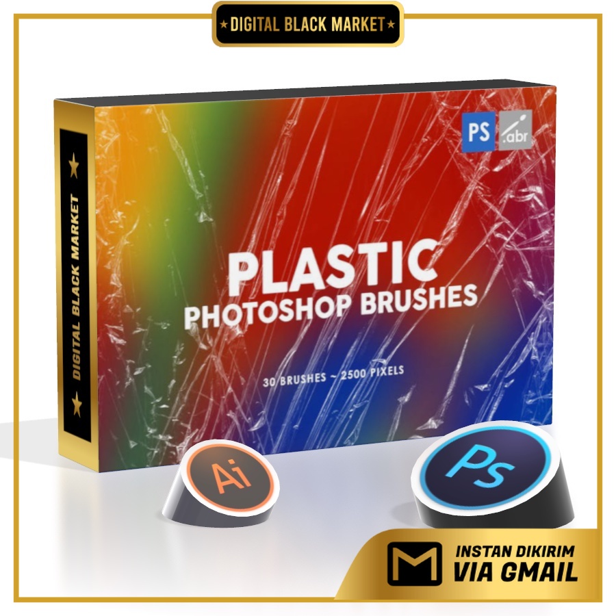 30 Plastic - Photoshop Stamp Brushes02