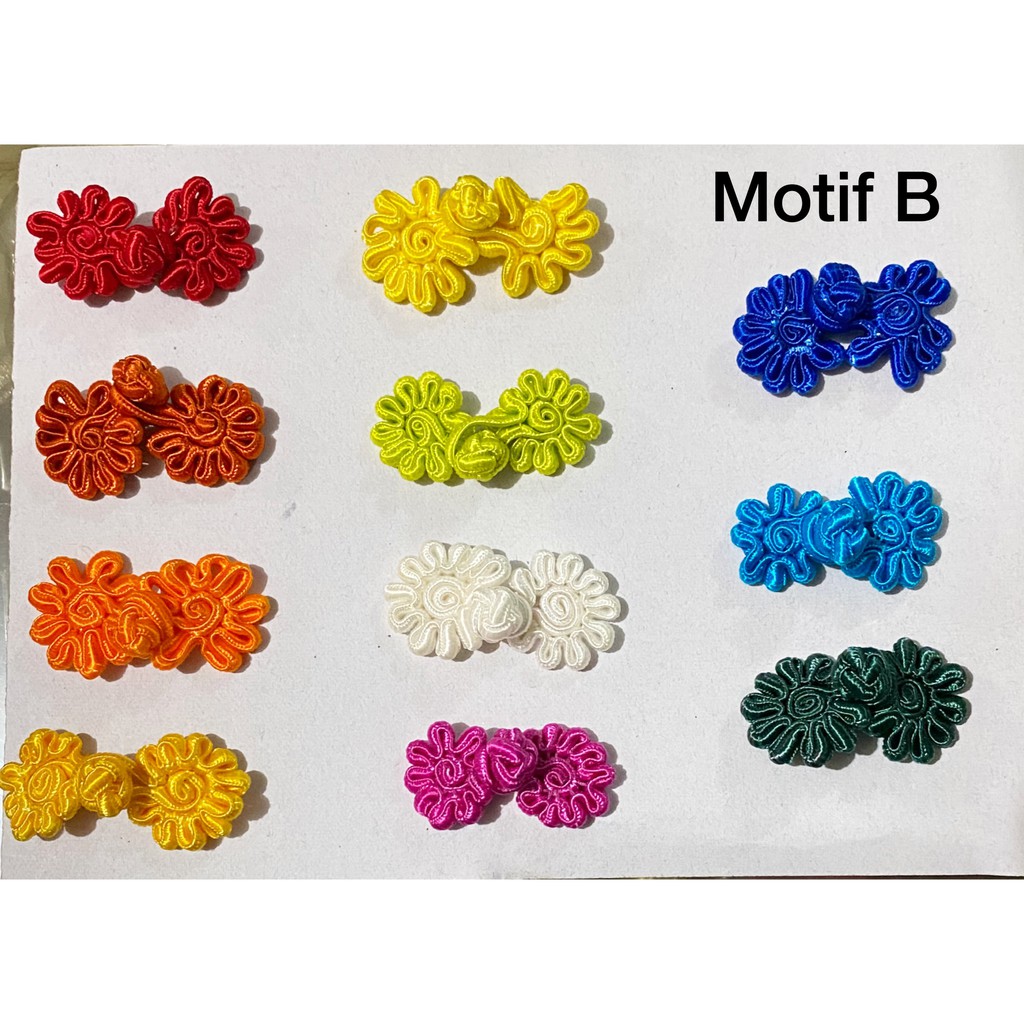 Kancing shanghai bunga per lusin