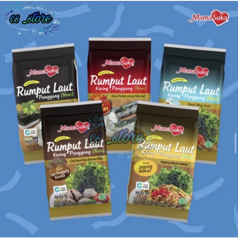 

Mama suka Rumput Laut Panggang Seaweed 4.5 gr | All varian Mamasuka Nori