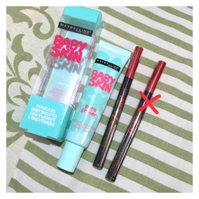 Bundle maybelline primer + eyeliner